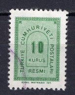 T5043 - TURQUIE TURKEY SERVICE Yv N°84 - Dienstzegels