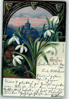 39179791 - Gruss Aus Blick Durch Ein Torbogen , Blumen AK - Altri & Non Classificati