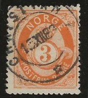 Norway    .  Y&T  .   23  (2 Scans)    .  '77-'78    .      O  .     Cancelled - Used Stamps