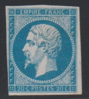 Napoléon 20c, N°14A, Neuf Sans Gomme (*) Cote150 € ( CLA0724/1.5) - 1853-1860 Napoleon III