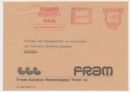 Meter Cover Netherlands 1979 FRAM - Bus Company - Heerenveen - Bus