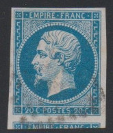 Napoléon 20c, N°14A,+ Voisin, Oblitéré,  ( CLA0724/1.6) - 1853-1860 Napoleon III