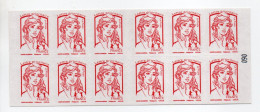 - FRANCE Carnet 12 Timbres Prioritaires Marianne De Ciappa - SEMAINE DE LA LANGUE FRANCAISE - VALEUR FACIALE 17,16 € - - Modern : 1959-...