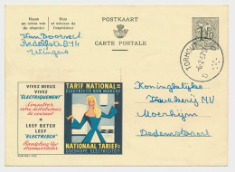 Publibel - Postal Stationery Belgium 1957 Electricity - Elektriciteit
