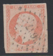 Napoléon 40c, N°16j, Orange Pâle, Oblitéré PC 3637 = THANN, Cote 22€ ( CLA0724/2.3) - 1853-1860 Napoleon III