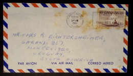 Canada - Enveloppe Aérienne Avec Timbre (1961) - Oblitérés