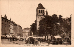 N°6421 W -cpa Cahors -la Place Du Marché- - Cahors