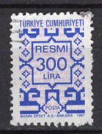 T5061 - TURQUIE TURKEY SERVICE Yv N°182 - Dienstzegels