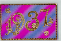 39688891 - Neujahr 1937  Golddruck Prachtvoll  In Der Farbe - New Year
