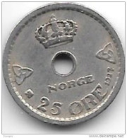 Norway 25 Ore 1927  Km384  Vf+ - Noorwegen