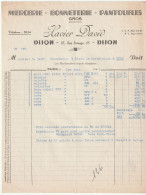 21-X.David...Mercerie, Bonneterie, Pantoufles....Dijon....(Côte-d'Or)...1953 - Kleding & Textiel