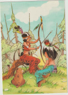 MIK :  Indien , Illustrateur Garcia Frédèric : The Squaw Family - Indiens D'Amérique Du Nord