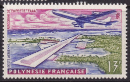 French Polynesia 1960 Sc C28 Polynesie Air Post MLH* - Ungebraucht