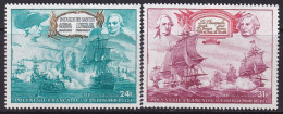 French Polynesia 1976 Sc C128-9 Polynesie Air Post Set MNH** - Unused Stamps