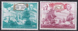 French Polynesia 1976 Sc C128-9 Polynesie Air Post Set MNH** - Unused Stamps