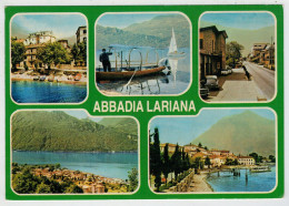 ABBADIA  LARIAN  (LC)   VEDUTE     2 SCAN  (VIAGGIATA) - Lecco