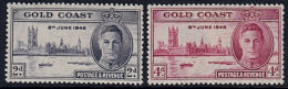 A1122 GOLD COAST 1946, SG 133-4  Victory MNH - Côte D'Or (...-1957)