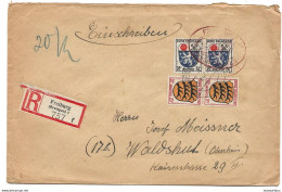 222 - 77 - Enveloppe Recommandée De  Freiburg 1946 - Altri & Non Classificati