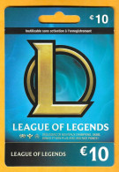 Carte Cadeau LEAGUE OF LEGENDS 10€ - - Gift Cards