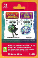 Carte Cadeau NINTENDO SWITCH - POKEMON ECARLATE Ou VIOLET - - Gift Cards