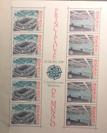 1987 - Monaco - MNH - Modern Architecture - Souvenir Sheet Of 5 X 2 Stamps - Blocks & Sheetlets