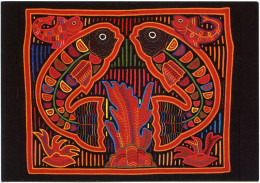 Carte Postale, Mola De Panama, Textile D'Art Polulaire Des Indiens Kuna Cunas - Objets D'art