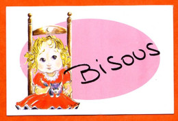 Mini Carte Image BISOUS Enfant Avec Chat - Andere & Zonder Classificatie