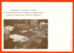 Imagerie D Epinal Atelier Aquatype Machine à Colorier Du Siecle Dernier Imprimerie - Andere & Zonder Classificatie