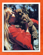 Image LEOPARD D'AFRIQUE  N° 21 Autocollant Chocolat MENIER Bébés Animaux - Andere & Zonder Classificatie