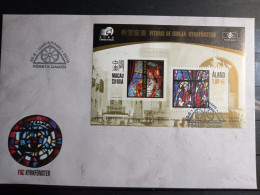 ALAND FDC - ART Church Window Joint Issue M/S, Åland 2010 - Aland