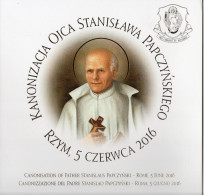 POLAND 2016 SPECIAL LIMITED EDITION PHILATELIC FOLDER: CANONISATION STANISLAUS PAPCZYNSKI FOUNDER MARIAN FATHERS FDC - FDC