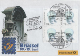 Germany Deutschland 2001 FDC BELGICA Briefmarkenausstellung Philatelic Exhibition, Brussel Belgium, Bonn - 2001-2010