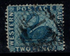 Australie-Occidentale 1861 Mi. 10 Oblitéré 60% 2 P, Cygne - Oblitérés