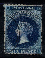 Australie-Méridionale 1868 Mi. 30 Oblitéré 60% 6 P, Reine Victoria - Usati