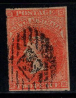 Australie-Méridionale 1858 Mi. 9 Oblitéré 80% 2 P, Reine Victoria - Oblitérés