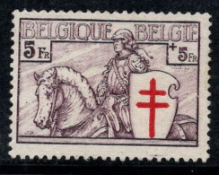 Belgique 1934 Mi. 392 Neuf * MH 80% Contre La Tuberculose, Cavalier 5 Fr - Nuevos