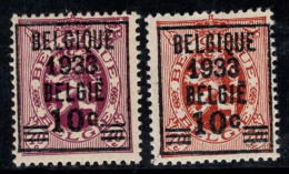 Belgique 1933 Mi. 373-374 Neuf ** 100% Surimprimé - Nuevos