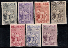 Belgique 1933 Mi. 366-372 Neuf * MH 80% Contre La Tuberculose - Unused Stamps