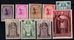 Belgique 1932 Mi. 333-341 Neuf * MH 80% Le Cardinal Désiré Mercier - Unused Stamps