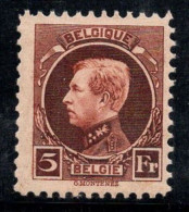 Belgique 1924 Mi. 186 Neuf ** 100% Roi Albert Ier, 5 Fr - Unused Stamps
