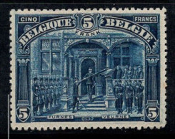 Belgique 1915 Mi. 127 Neuf * MH 100% 5 Fr, Roi Albert, Histoire - 1915-1920 Albert I