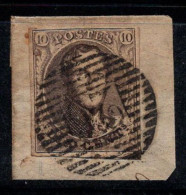 Belgique 1851 Mi. 3B Oblitéré 100% 10 C, Roi Léopold Ier - 1849-1850 Medaillons (3/5)