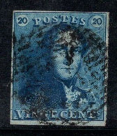 Belgique 1849 Mi. 2 Oblitéré 100% 20 C., Roi Léopold I - 1849-1850 Medaglioni (3/5)