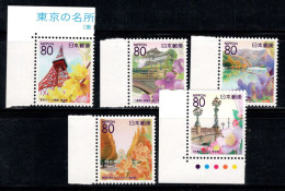 Japon 2007 Mi. 4262-4266 Neuf ** 100% Monuments, Paysages, Tokyo - Unused Stamps
