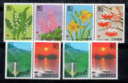 Japon 1999 Mi. 2678-2683 Neuf ** 100% Fleurs, Paysages - Unused Stamps