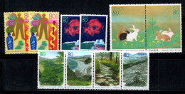 Japon 1999 Mi. 2653-2660 Neuf ** 100% Médecine, Nagano, Paysages, Lapins - Unused Stamps