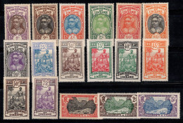 Océanie 1913 Yv. 21-37 Neuf ** 80% CULTURE, PAYSAGES, TRADITION - Unused Stamps