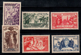 Afrique équatoriale Française 1937 Yv. 27-32 Neuf ** 100% Exposition à Paris - Unused Stamps