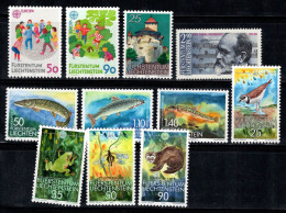 Liechtenstein 1989 Mi. 960-970 Neuf ** 100% Europacept, Poisson, Nature, Vaduz - Nuovi