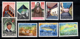 Liechtenstein 1987 Mi. 916-924 Neuf ** 100% Europacept, Château, Poisson - Nuovi